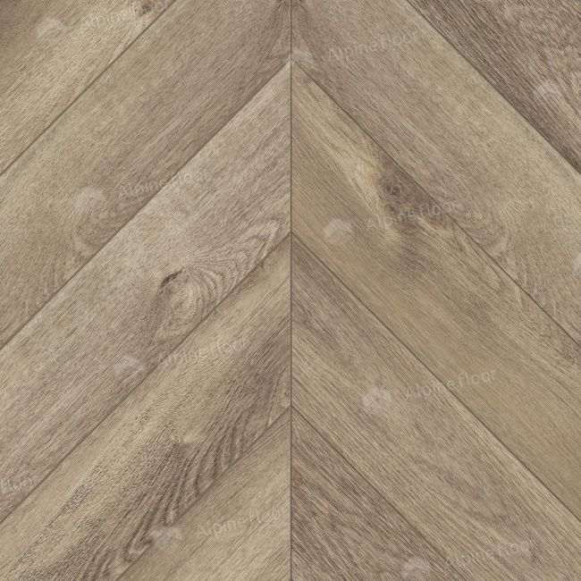 Alpine Floor CHEVRON ALPINE LVT Дуб Натуральный Отбеленный ECO 20-3